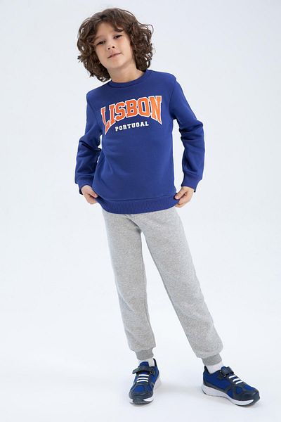DeFacto Boy's Crew Neck Sweatshirt