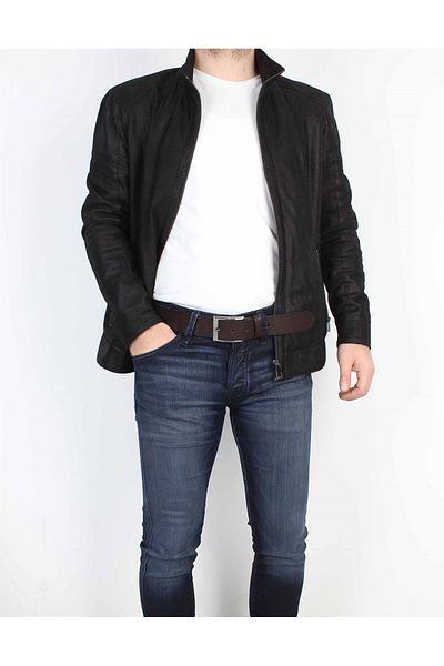 Aka Brown Sports Leather Belt - Sk064