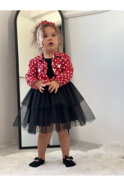 tunay moda Bolero, bandana and long sleeve dress
