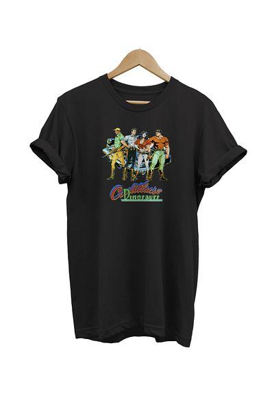 remonz Μαύρο μπλουζάκι Cadillacs And Dinosaurs με στάμπα 100% βαμβακερό