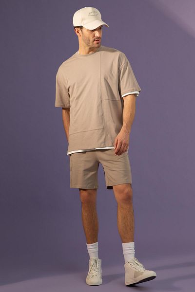 DeFacto Pletené šortky ze 100% bavlny Regular Fit