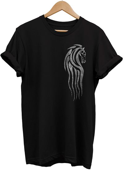 remonz Lotr Lord of the Rings Rohan εμπριμέ 100% βαμβακερό μαύρο μπλουζάκι Oversize
