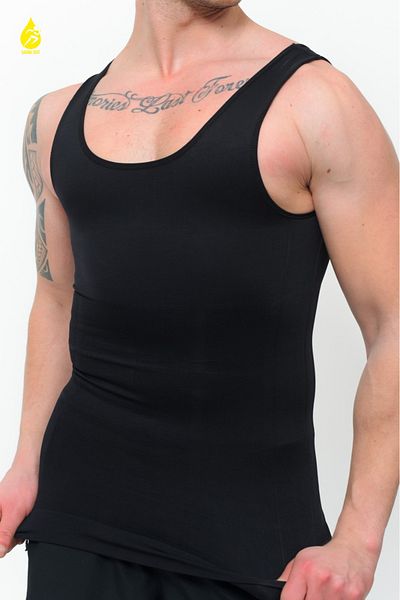 SAUNA SUIT Firming Recovery Body Shaper Black Premium Sports Corset Undershirt