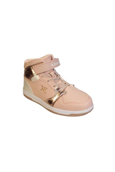 Kinetix KINETIX Girl's Pink High Top Velcro Thermo Non-Slip Sole Sneakers