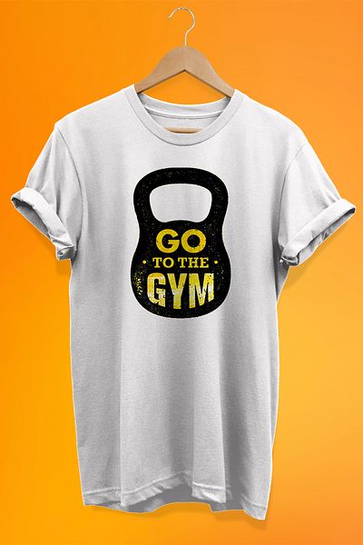 remonz Go To Gym εμπριμέ 100% βαμβακερό μπλουζάκι Oversize Μπλουζάκι μεγάλου μεγέθους