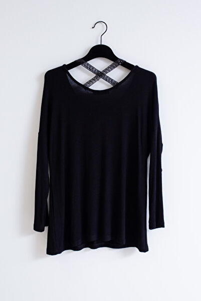 Lafaba Women's Black Plus Size Blouse