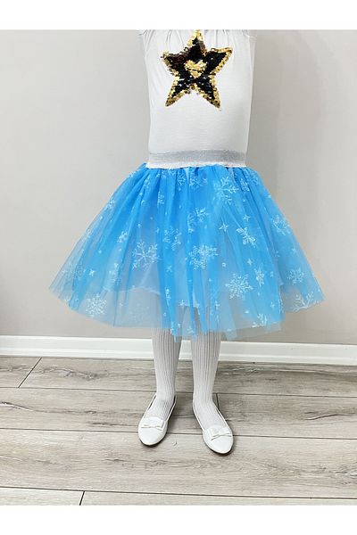 Esterella Fata / Frozen Elsa Tematică / Fusta Tutu Albastră / Fusta Spectacol