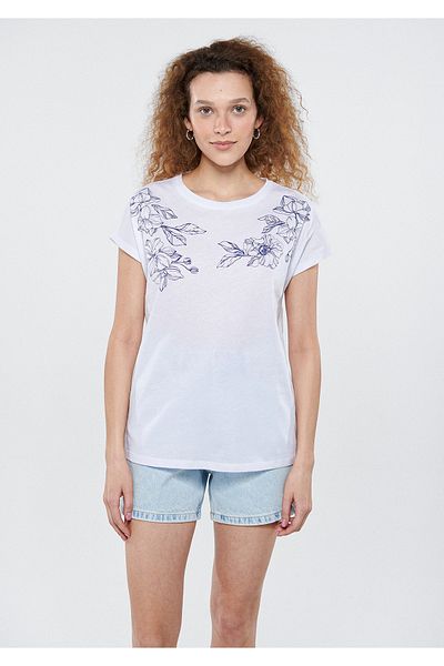 Mavi Tricou alb cu imprimeu floral Regular Fit / Regular Fit 1611337 -620
