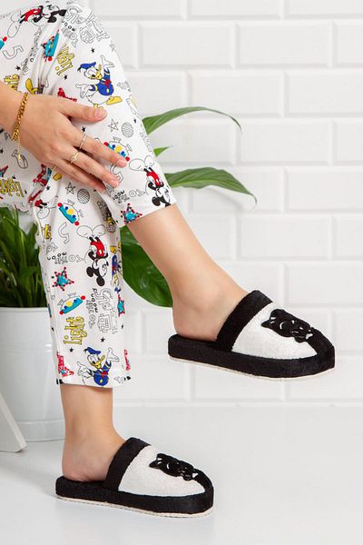 Moda Frato Cat&Paw Γυναικείες Παντόφλες Εσωτερικού Χώρου Χειμερινές Παντόφλες Μαύρες