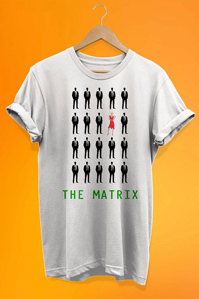 remonz The Maxrix Woman In The Red Dress εμπριμέ 100% βαμβακερό μπλουζάκι Oversize Μπλουζάκι μεγάλου μεγέθους