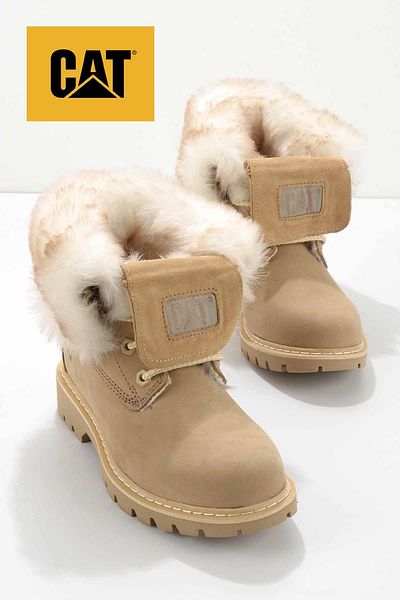 Caterpillar Caramel Leather Γυναικείες Μπότες & Bootie Cat 0111118401