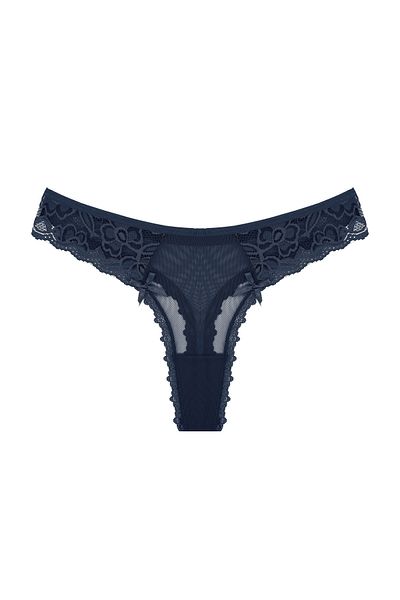 Zena 5-Piece Tulle Lace Detailed Thong Women's Panties
