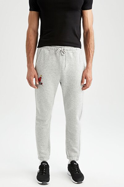 DeFacto Fit Slim Fit Nba Miami Heat Jogger Eşofman Altı
