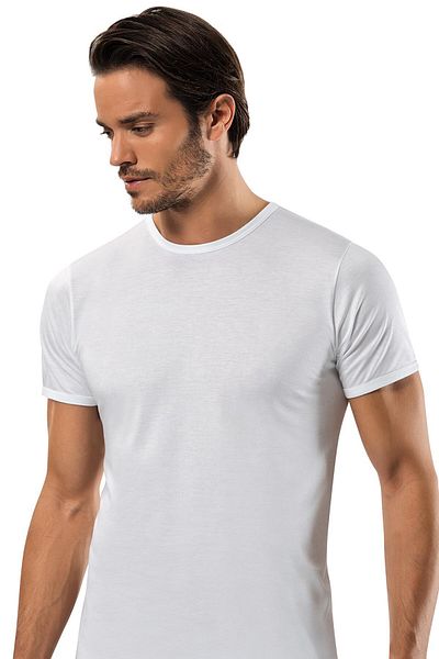 ERDEM İÇ GİYİM Μπλουζάκι Erdem White Gold Modal 0 Collar 1552