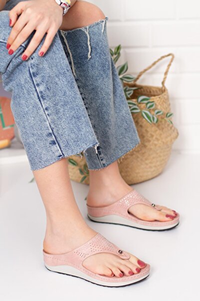 Moda Frato Cv-172101 Flip Flops Women's Slippers Pink