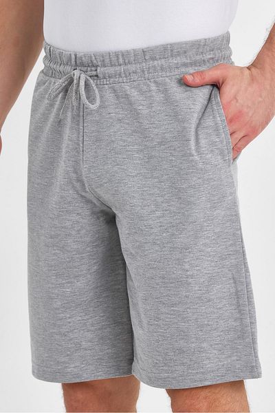 FİHA Men's 2 Thread Side Pocket Shorts - Gray Melage Inflatable Options /Shablak-7520