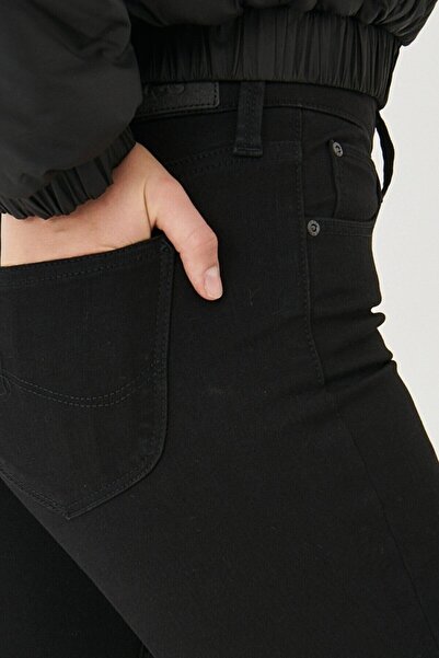 TRENDNATUREL Victoria Extra Black High Waist Lycra Colorfast Black Jeans (COLLECTOR) - Size Chart Available