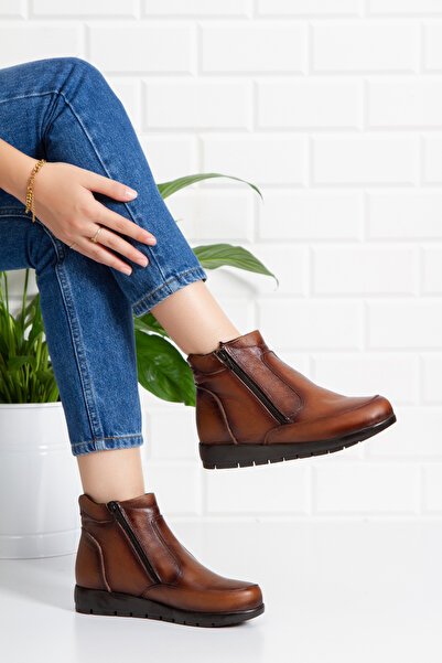 Prestij Hakiki Deri Taba Kadın Bot