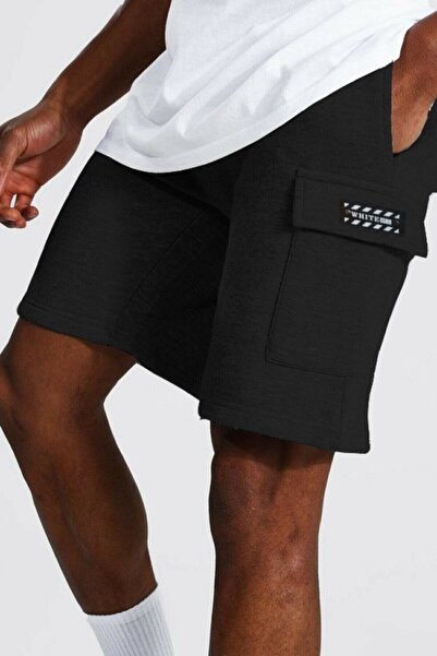 FUWEAR Pamuk Spor Unısex Kargo Cepli 2 Iplik Şort