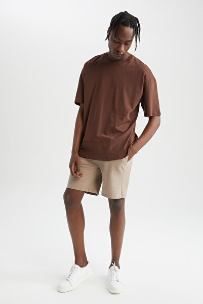 DeFacto Pletené šortky ze 100% bavlny Regular Fit