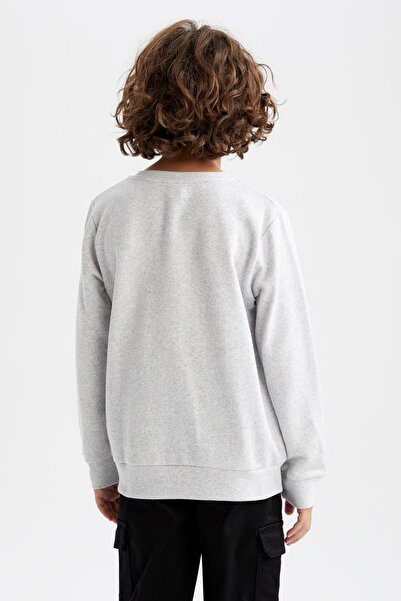 DeFacto Erkek Çocuk Bisiklet Yaka Sweatshirt