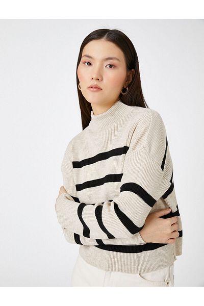 Koton Turtleneck Half Sweater