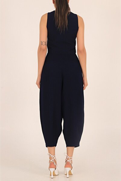 Laluvia Sötétkék mellény nadrág szett