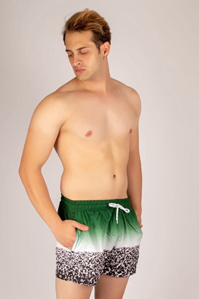 Mossta Чоловічі морські шорти з леопардовим принтом