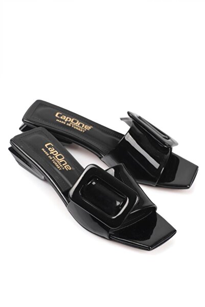 Capone Outfitters Γυναικείες παντόφλες με κοντό τακούνι Capone Buckle