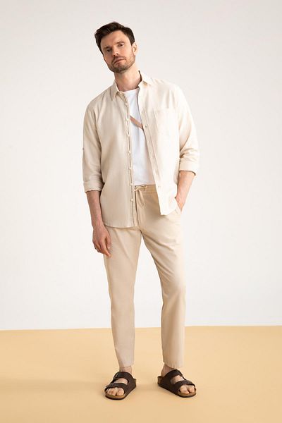 DeFacto Kalhoty Slim Fit Chino Jogger