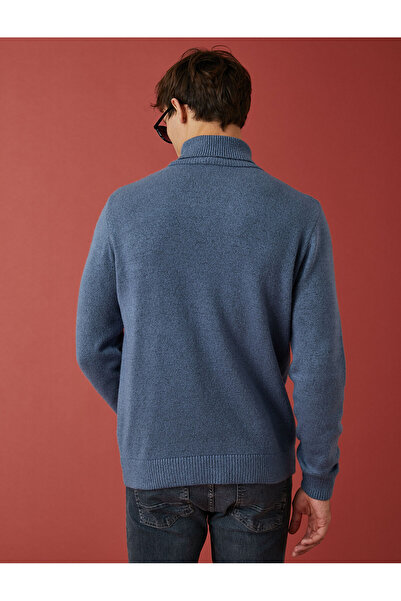 Koton Πλεκτό πουλόβερ ζιβάγκο μακρυμάνικο βουρτσισμένο