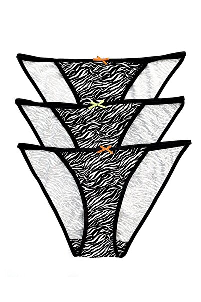 U&ME Εσώρουχα Zebra 3 τεμαχίων String Zebra