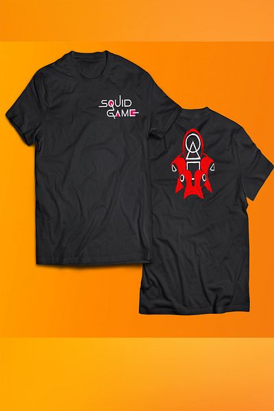 remonz Squid Game Printed 100% Cotton Oversize T-shirt Μεγάλο μέγεθος T-shirt