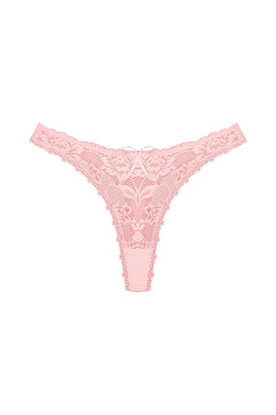 Zena Powder Front Lace Back Cotton String Women's Panties