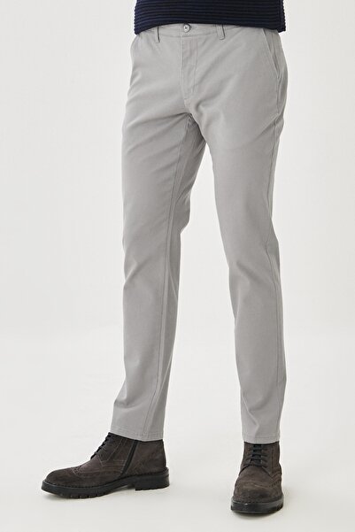AC&Co / Altınyıldız Classics Pantaloni chino elastici din bumbac pentru bărba...