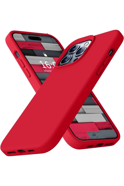 m.tk moveteck İphone 15 Pro Max Kılıf Kamera Çıkıntılı İçi Kadife Süet Yumuşak Lansman Renkli Silikon Grade Liquid