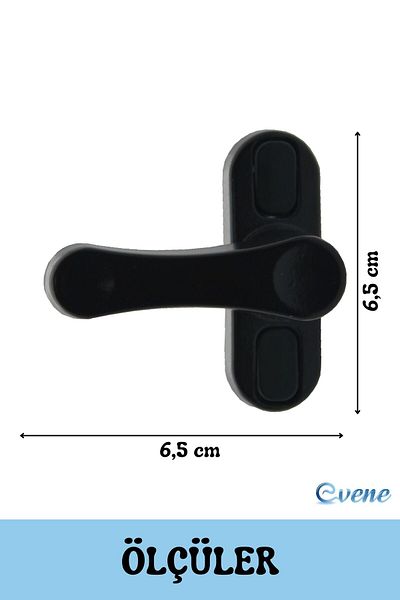 Evene Window Child Lock Window Lock Glass Lock Safety Child Lock Door Latch 3 Pieces Black