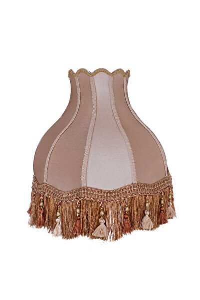 Dekovien Vizon Kadife Klasik Lambader Kumaş Kaplama Ahşap Ayak Vintage LM01206