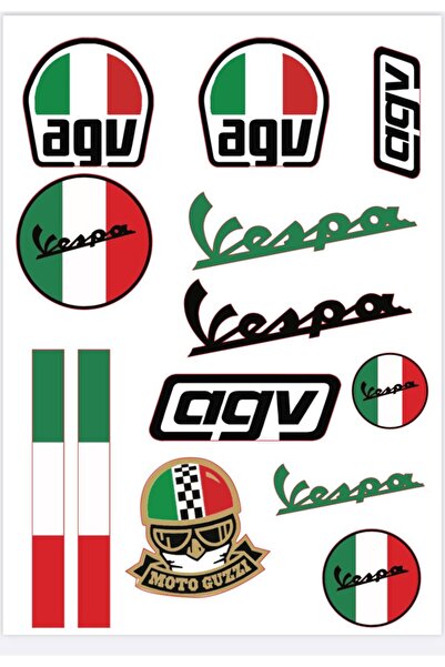 PROMOT MOTOSİKLET SPONSOR STİCKER GRENAJ KASK VB. KAPLAMA STİCKER ETİKET MD:29