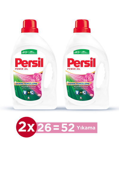 Perwoll Persil Sıvı Çamaşır Deterjanı 2 x 1690ml (52 Yıkama) Gülün Büyüsü