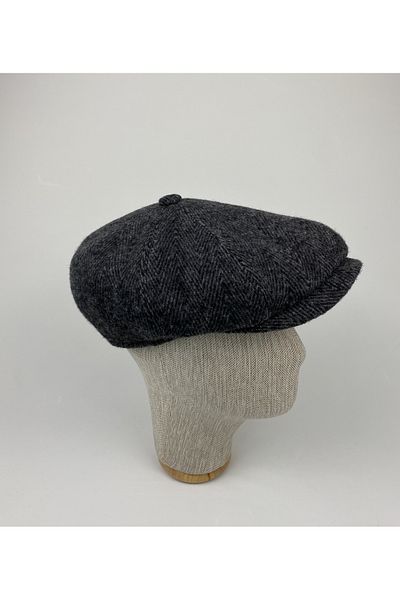 KARNAS ŞAPKA Men's Herringbone Winter Wool Cap