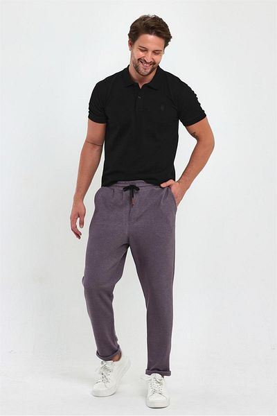 MAXIMILLIAN Men's Rose Side Pocket Elastic Waist Lace Up Double Leg Relaxed Fit Comfortable Cut Jogger Pants