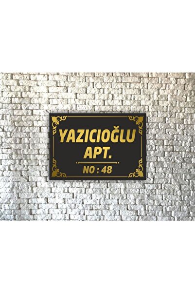 Grafik Reklam Apartman Isimliği- Apartman Tabelası