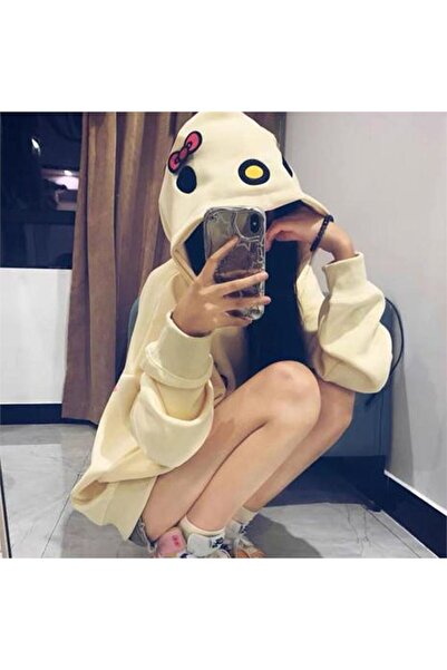 Köstebek Ecru Hello Kitty DKHT Best με φερμουάρ (Unisex) με κουκούλα
