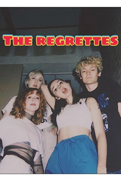 Universal The Regrettes Band Ξύλινη Διακοσμητική Αφίσα Τραπεζοειδούς Σχήματος