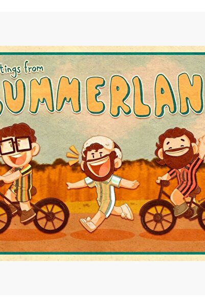 Universal Χαιρετίσματα από την Bummerland! Διακοσμητική Ξύλινη Αφίσα Ζωγραφικής