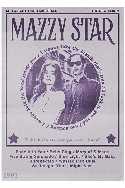 Universal Mazzy Star - Tablou decorativ din lemn cu poster, cu mesajul „Atât ...
