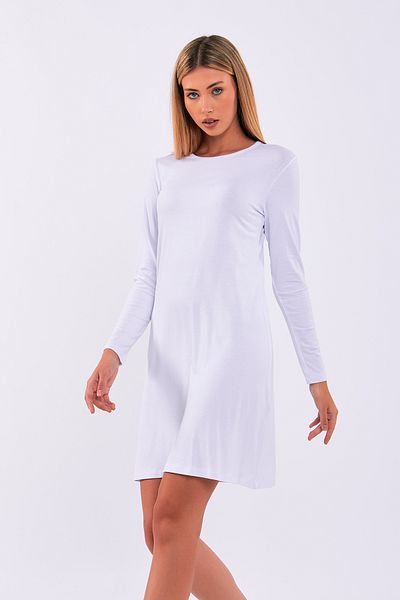 Pousse Collection Crew Neck Long Sleeve Basic Tunic