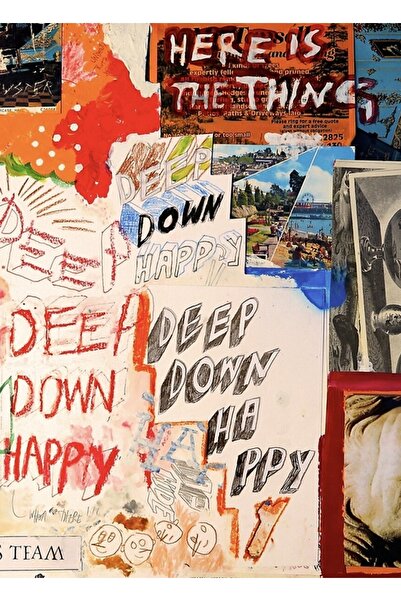 Universal Deep Down Happy - Ξύλινη Διακοσμητική Αφίσα Σπορ Ομάδας με Σχέδιο, ...