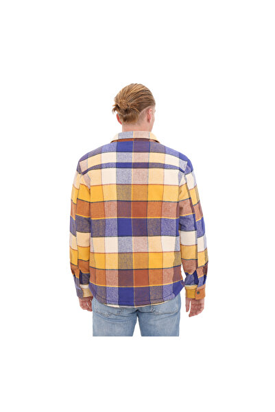 Timberland B0A6G5SDY11-R Timberland Sherpa Lined Overshirt Ανδρικό πουκάμισο μπλε